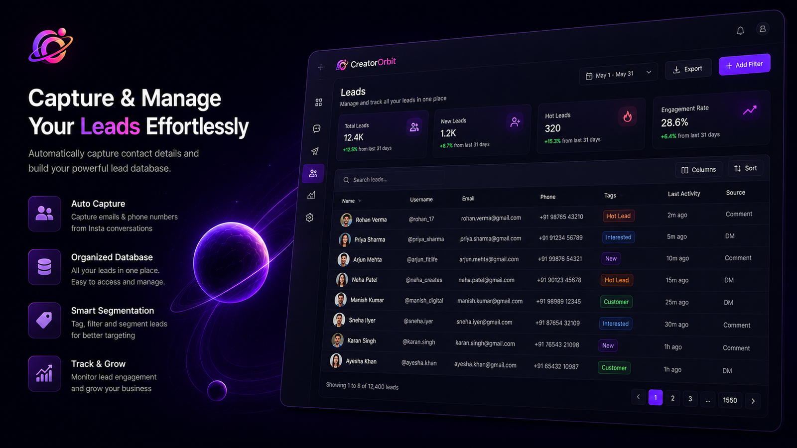 Capture Leads Instantly